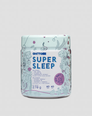 Gumene bombone s melatoninom za spavanje s vitaminima za djecu i odrasle, višnja Super Sleep Oh!Tomi 60 kom. - 1